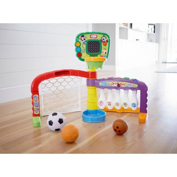 Open Box - Little Tikes -  Learn and Play 3-in-1 Sports Zone 75+ Red - Picture 3 of 4